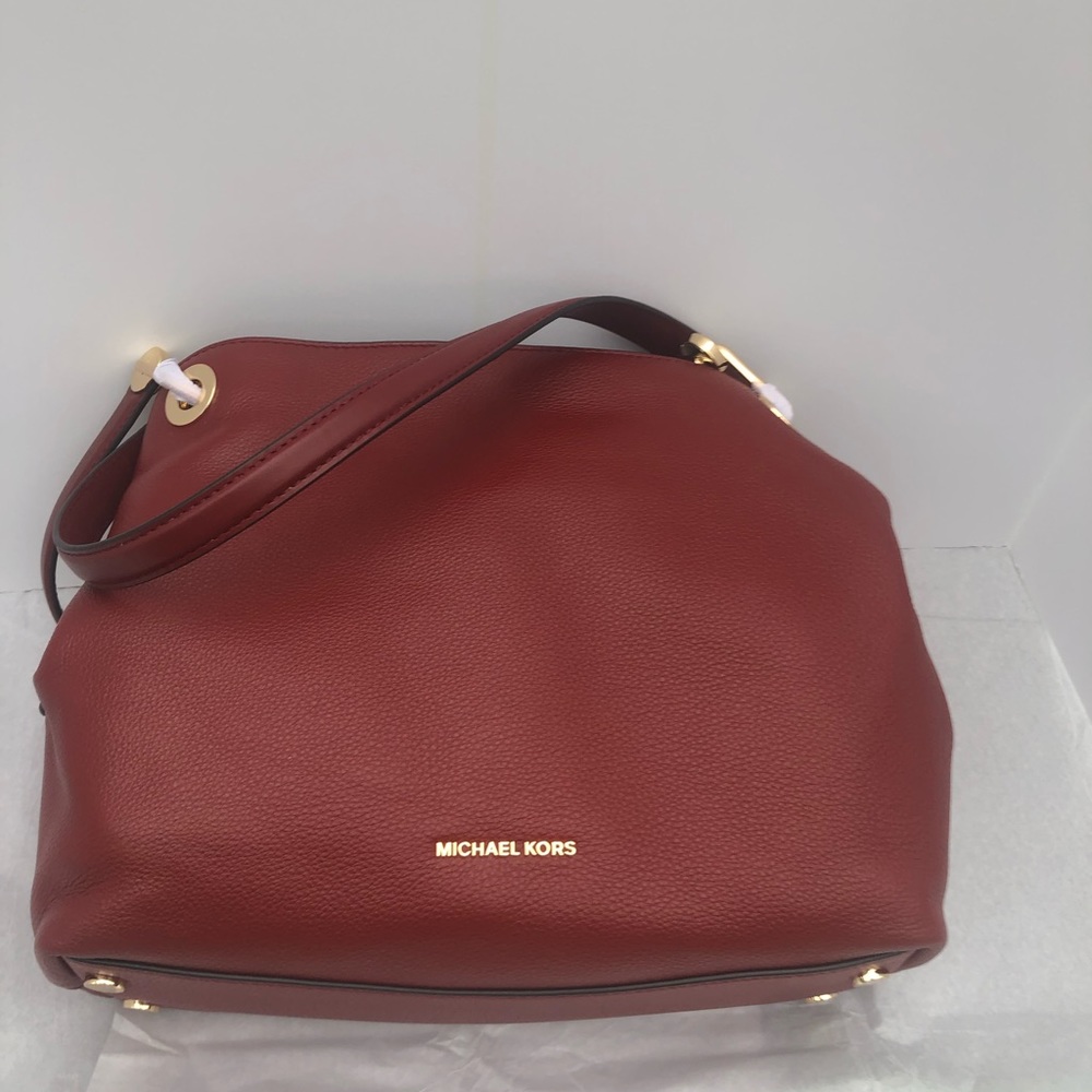 NWOT MICHAEL KORS Raven Large Leather Shoulder Bag //Leather Tote